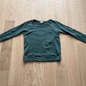 James Perse Long-Sleeve Crewneck Top